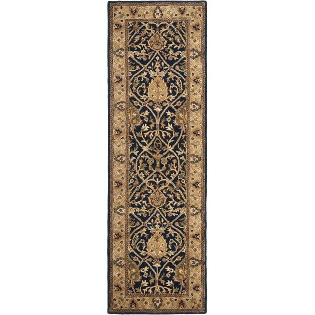 Persian Legend PL819 Hand Tufted Indoor Runner Rug - 2'6"x8' - Blue/Gold - Safavieh
