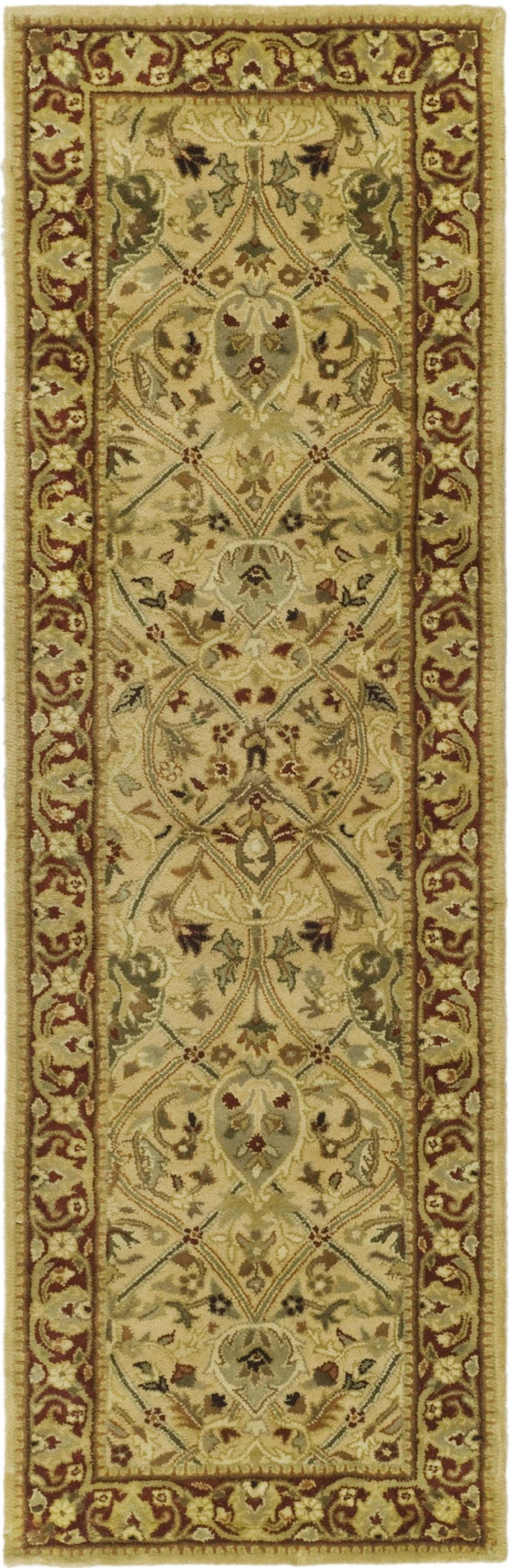 Persian Legend PL819 Hand Tufted Indoor Runner Rug - 2'6"x16' - Ivory/Rust - Safavieh