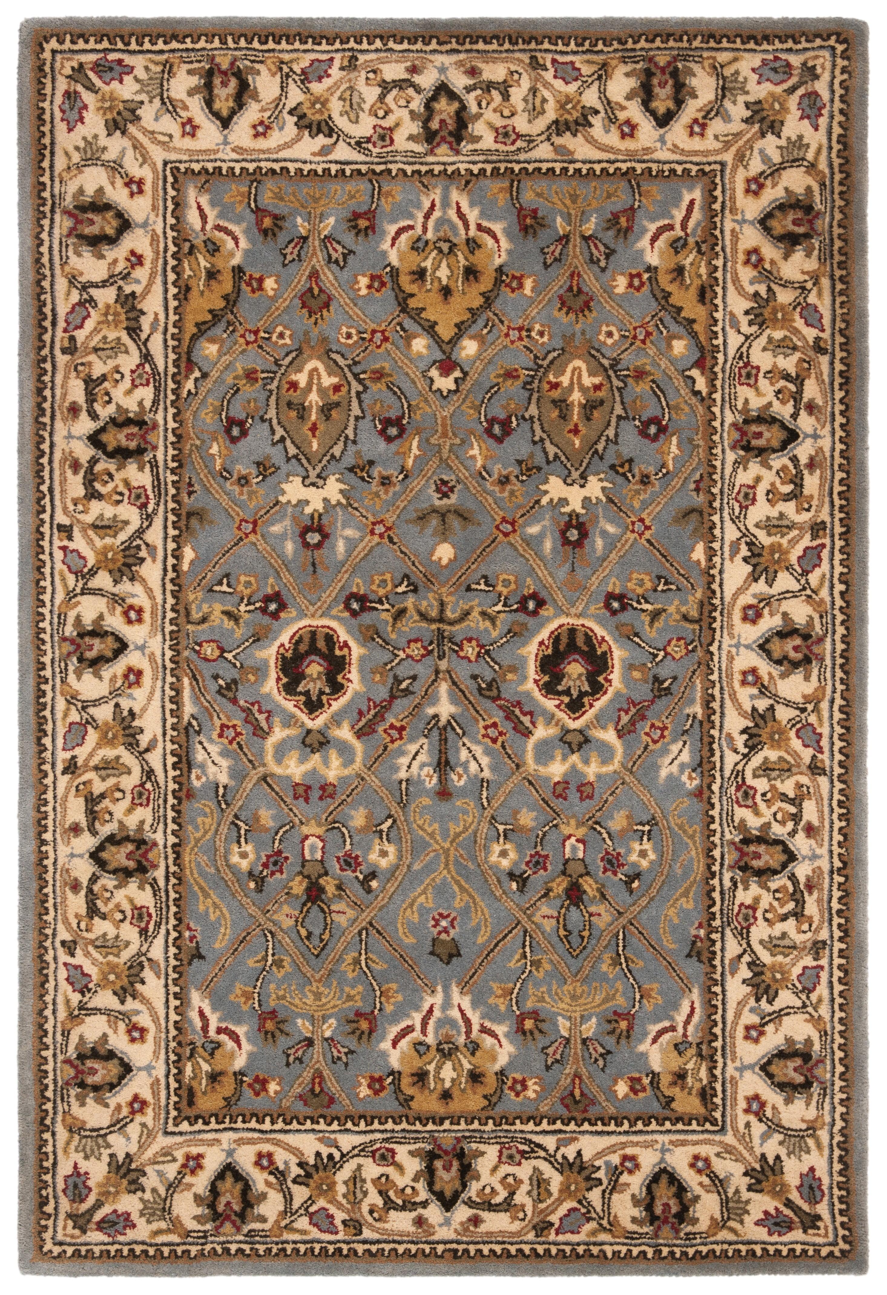 Persian Legend PL819 Hand Tufted Rectangle Traditional Area Rug - Grey/Ivory - 4' X 6' - Safavieh.