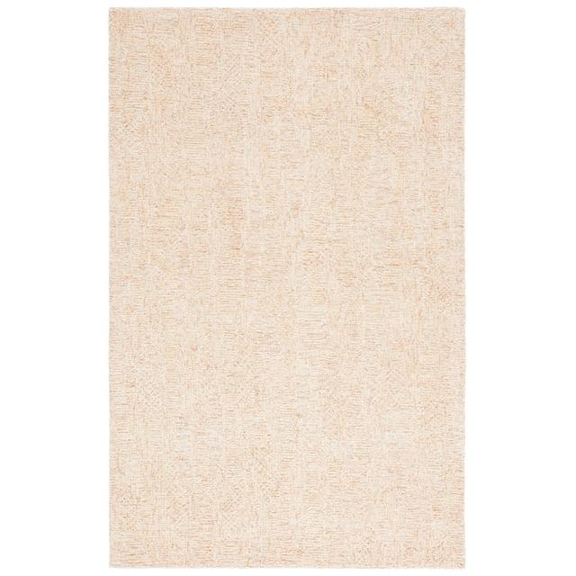 SAFAVIEH Pine Miraj Solid Area Rug, Rust/Ivory, 5' x 8'