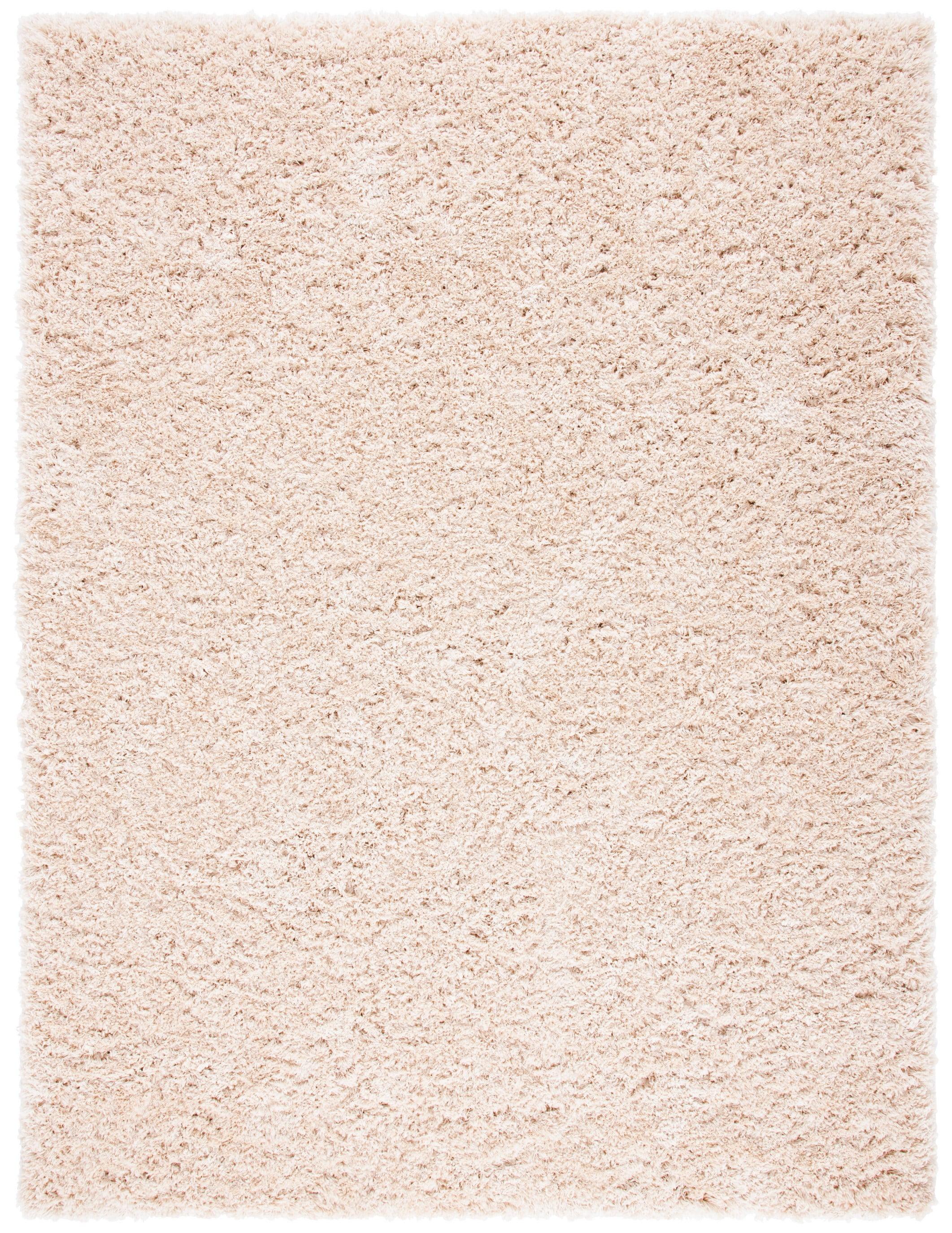 Polar Shag PSG800 Power Loomed Indoor Area Rug - 6'7"x9'2" - Light Beige - Safavieh