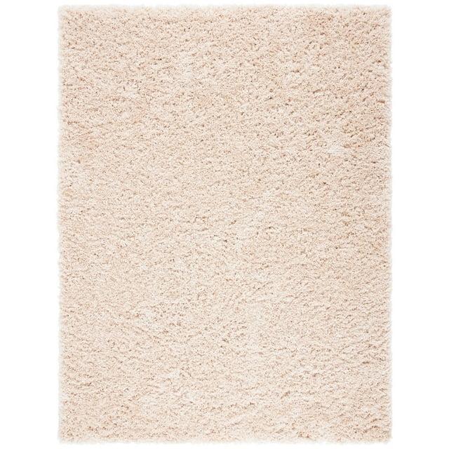 Polar Shag PSG800 Power Loomed Indoor Area Rug - 6'7"x9'2" - Light Beige - Safavieh