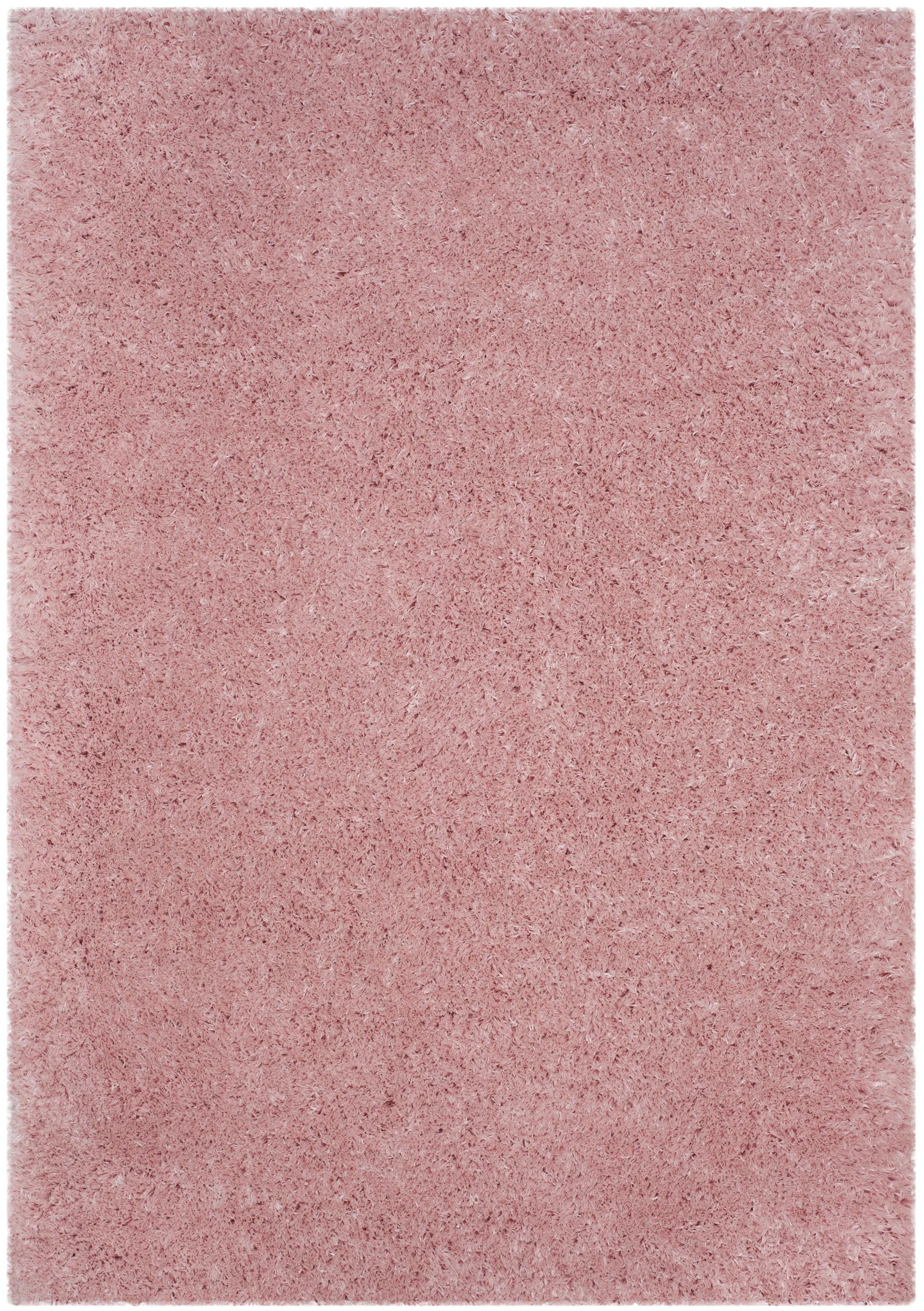 Polar Shag PSG800 Power Loomed Indoor Area Rug - 5'1"x7'6" - Light Pink - Safavieh