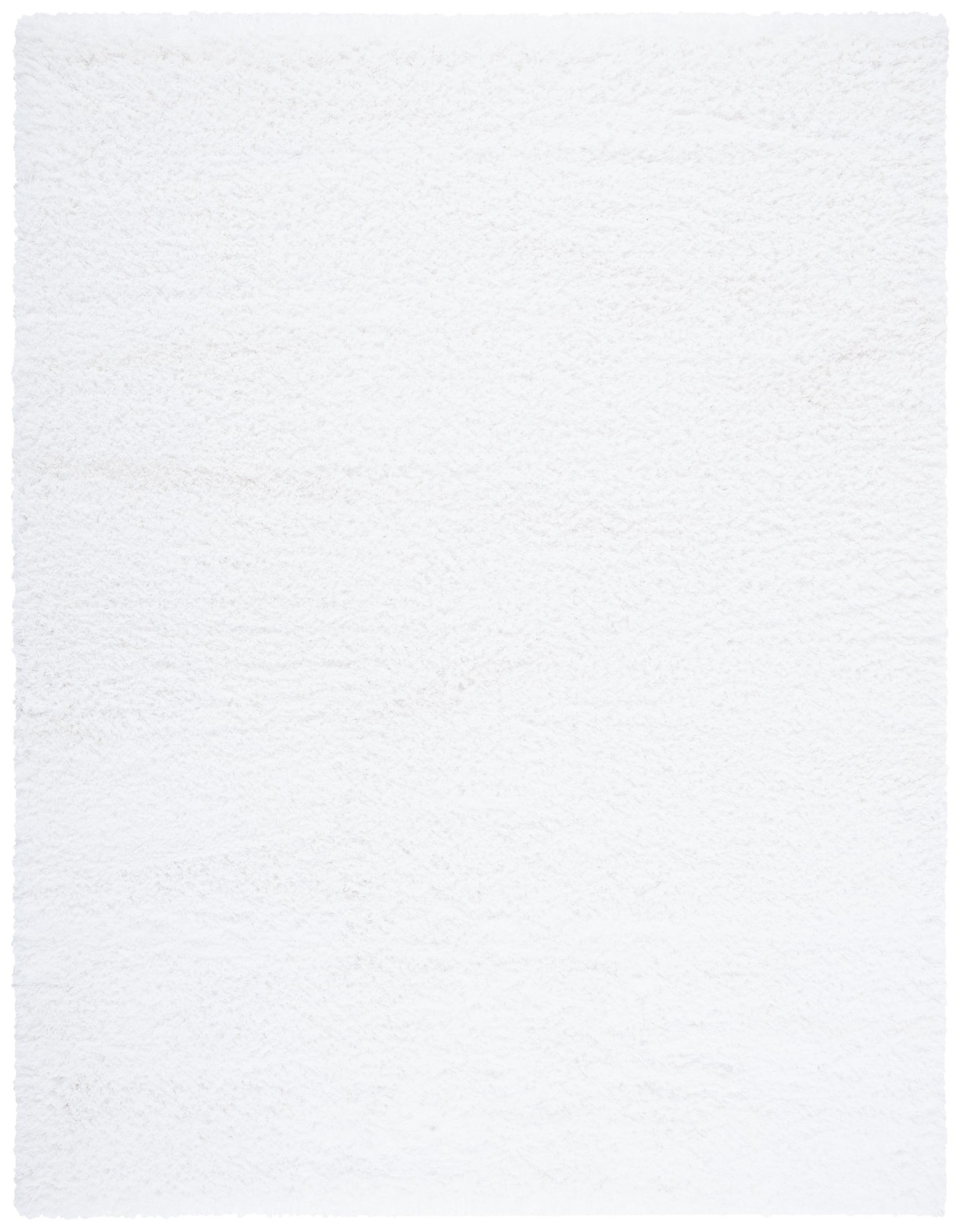 Polar Shag PSG800 Power Loomed Indoor Area Rug - 8'x10' - White - Safavieh