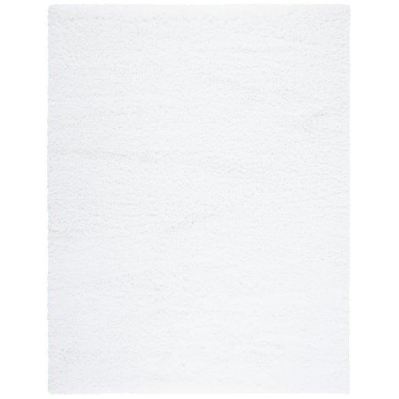 Polar Shag PSG800 Power Loomed Indoor Area Rug - 8'x10' - White - Safavieh