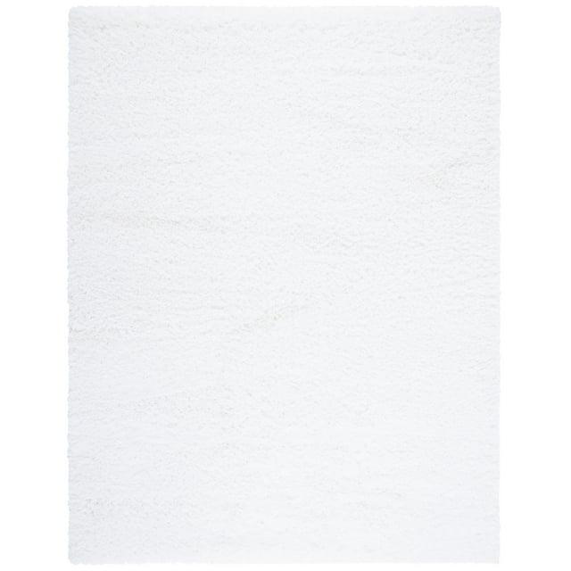 Polar Shag PSG800 Power Loomed Indoor Area Rug - 8'x10' - White - Safavieh