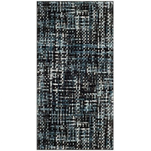 Porcello PRL6941 Power Loomed Indoor Accent Rug - 2'7"x5' - Charcoal/Blue - Safavieh
