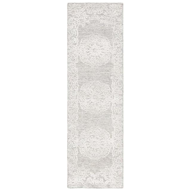 Charlton Home® Bathulda Hand Tufted 60% Wool, 20% Bamboo Silk, 20% Cotton With Cotton Backing Floral Rug