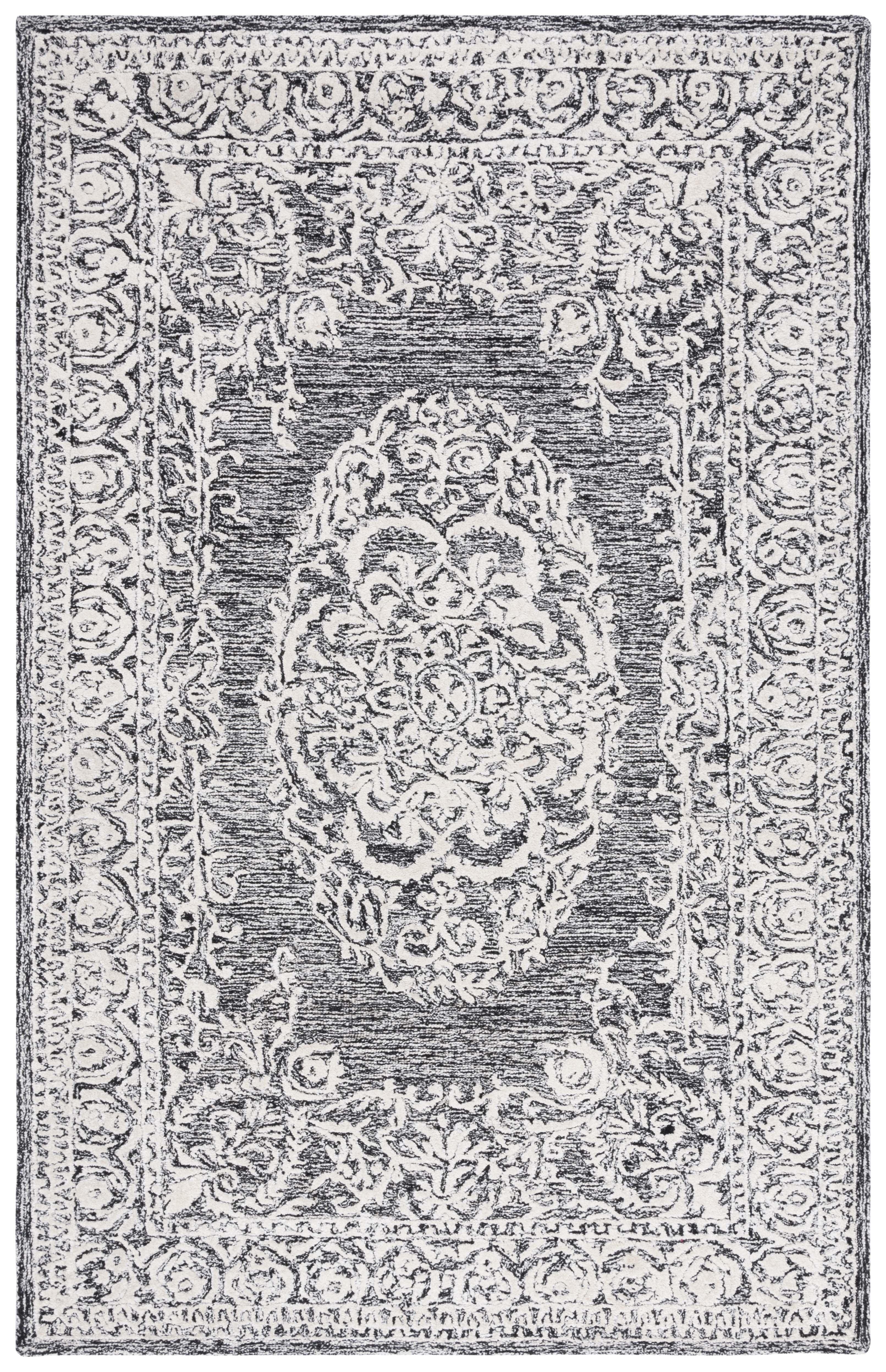 Charlton Home® Bathsheeb Hand Tufted 60% Wool, 20% Bamboo Silk, 20% Cotton With Cotton Backing Oriental Rug