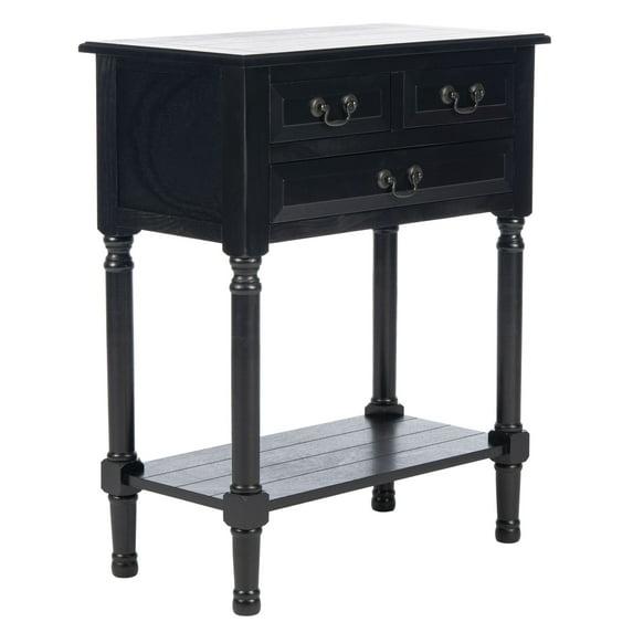 Primrose 3 Drawer Console Table - CNS5707B - Black - Safavieh