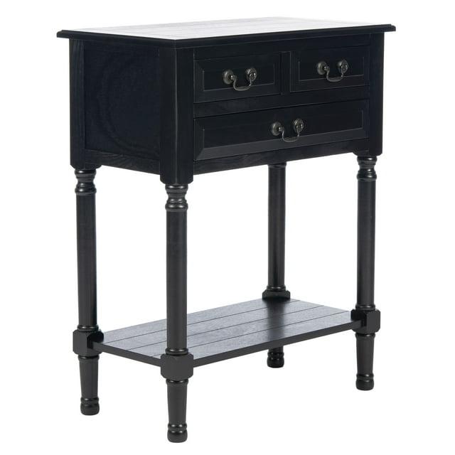 Primrose 3 Drawer Console Table - CNS5707B - Black - Safavieh