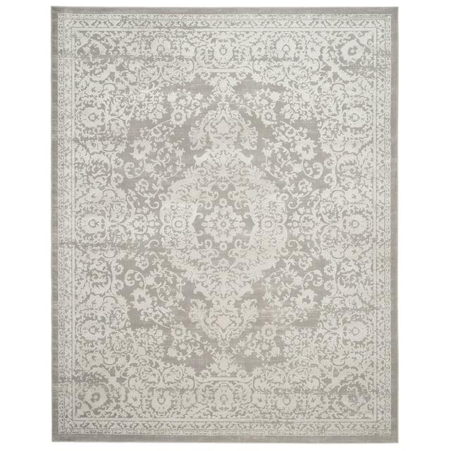 SAFAVIEH Princeton Weldon Floral Bordered Area Rug, Grey/Beige, 9' x 12'