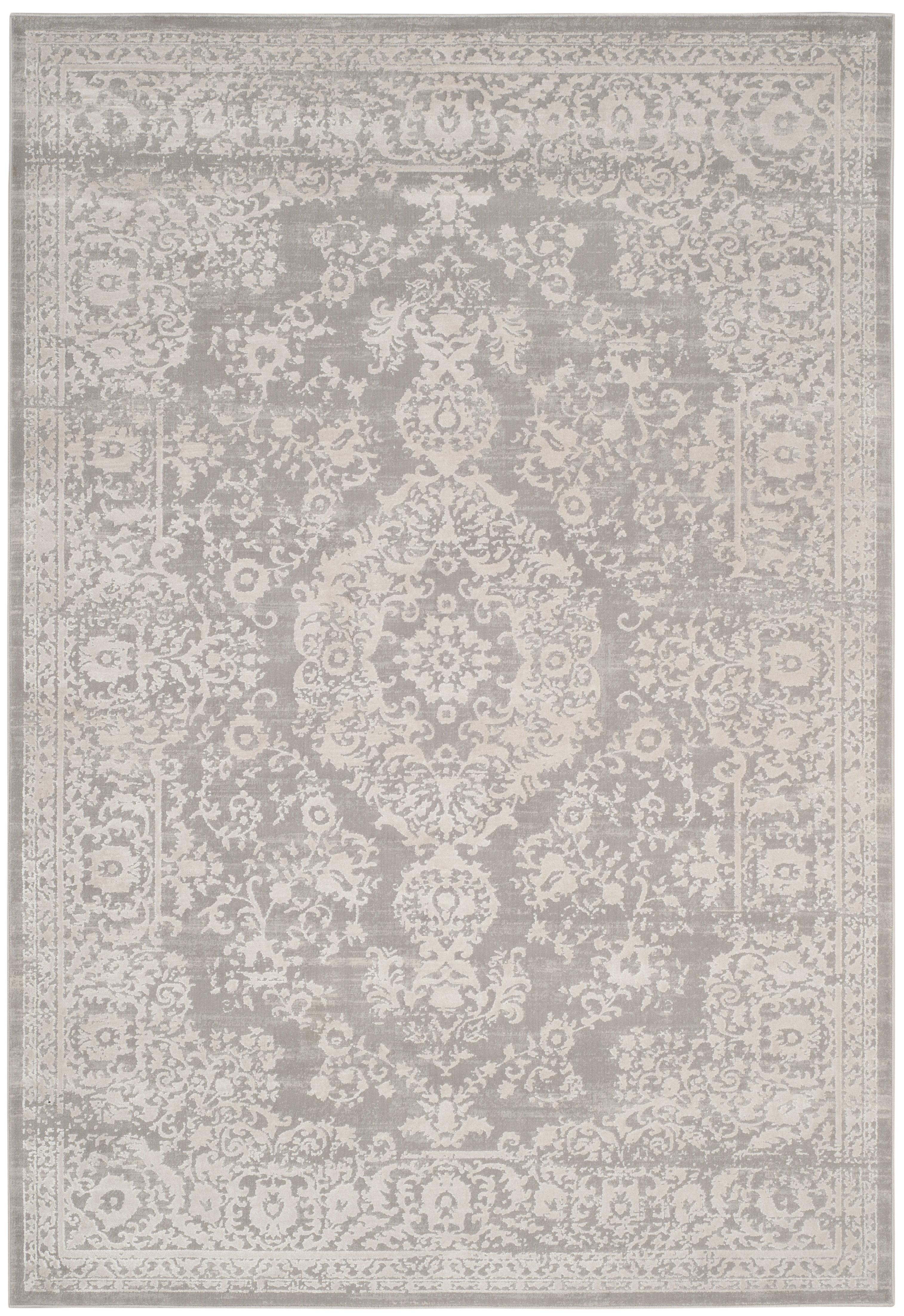 Princeton PRN713 Power Loomed Indoor Accent Rug - Grey/Beige - 2'6"x4' - Safavieh.