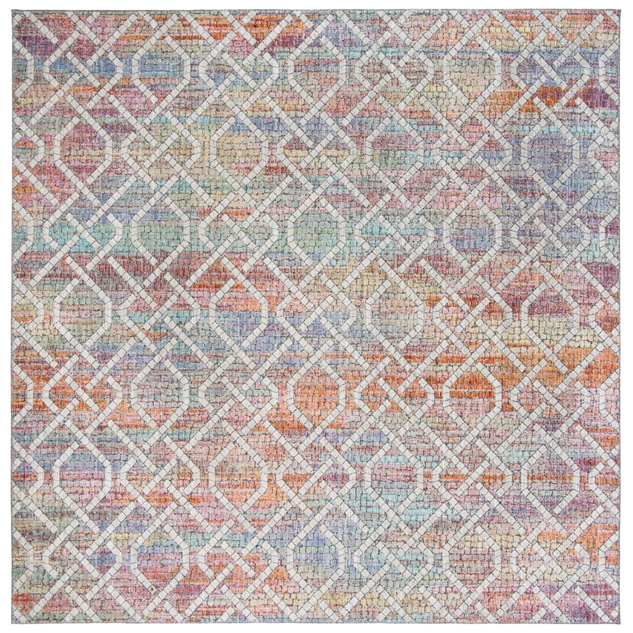 SAFAVIEH Provance Collection PRV169A Cream / Orange Rug