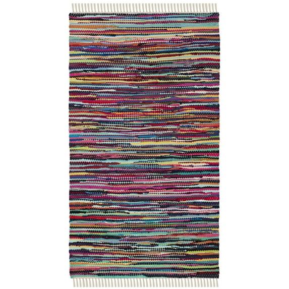 Rag Rug RAR128 Hand Woven Indoor Accent Rug - Multi - 3'x5' - Safavieh.