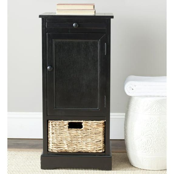 Raven Storage Unit - AMH5703 - Distressed Black - Safavieh Couture
