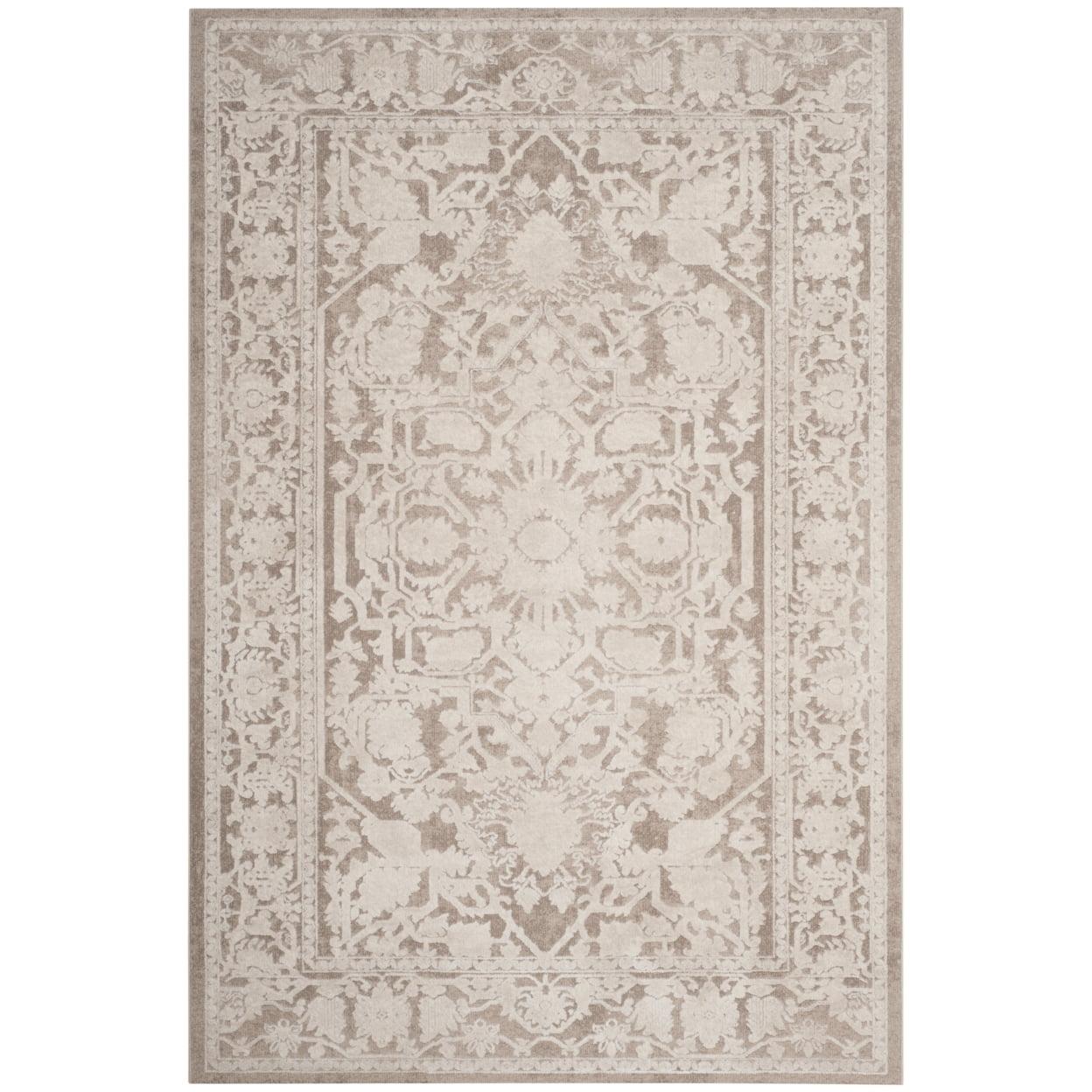 SAFAVIEH Reflection Christy Floral Bordered Area Rug, Beige/Cream, 4' x 6'