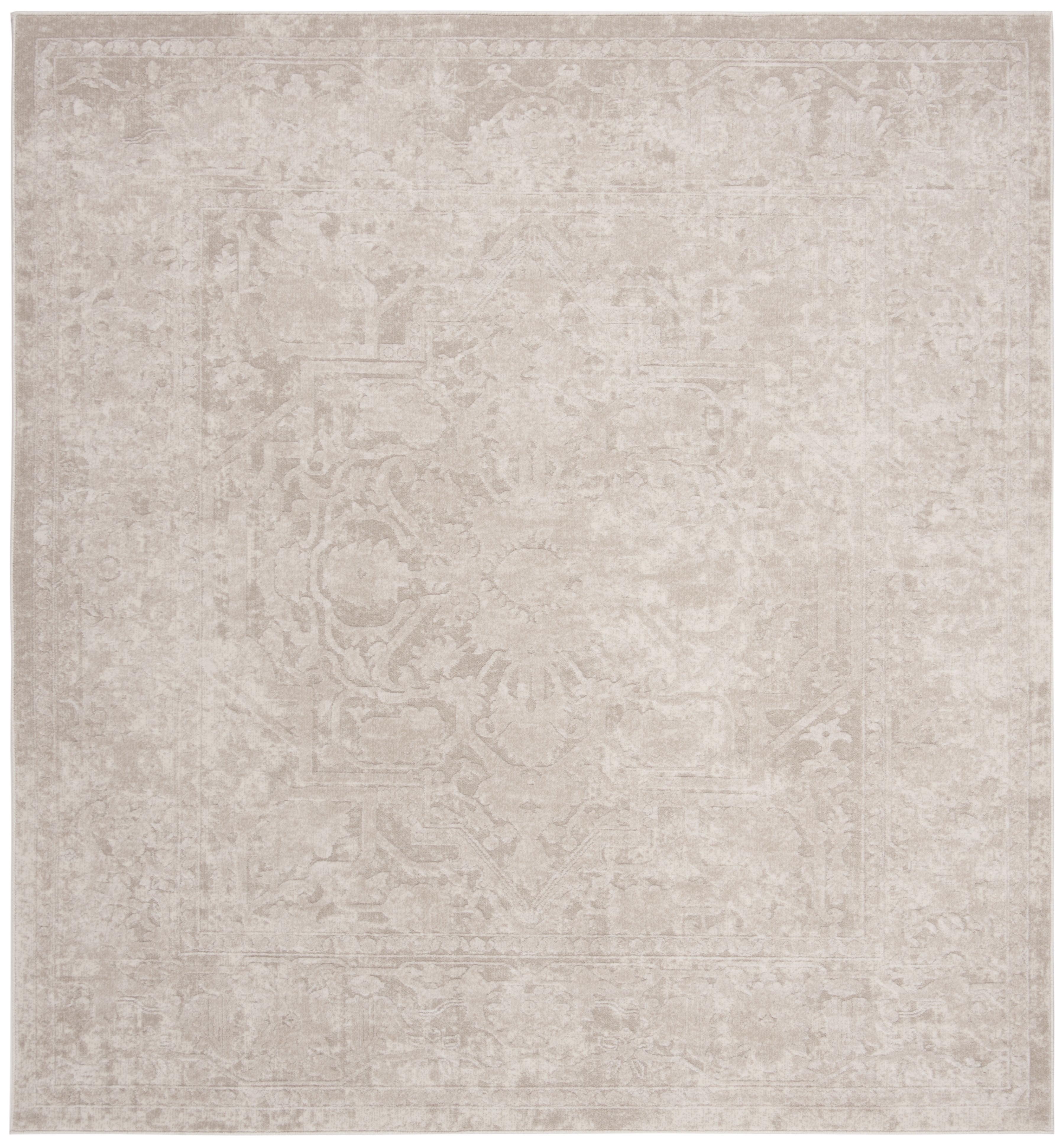 Reflection RFT665 Power Loomed Indoor Area Rug - Creme/Ivory - 6'7"x6'7" - Safavieh.