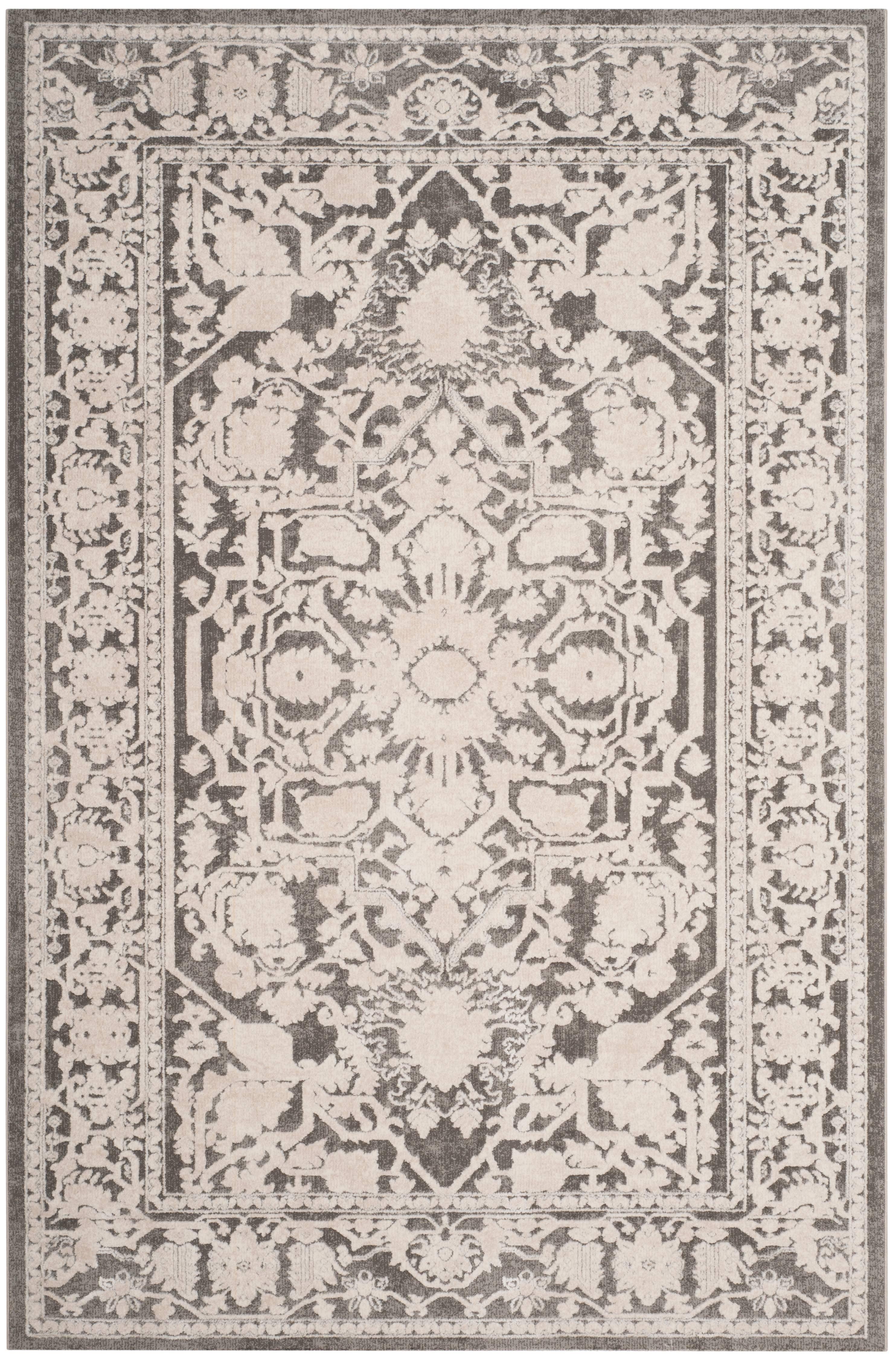 Reflection RFT665 Power Loomed Indoor Area Rug - Dark Grey/Cream - 8'x10' - Safavieh.