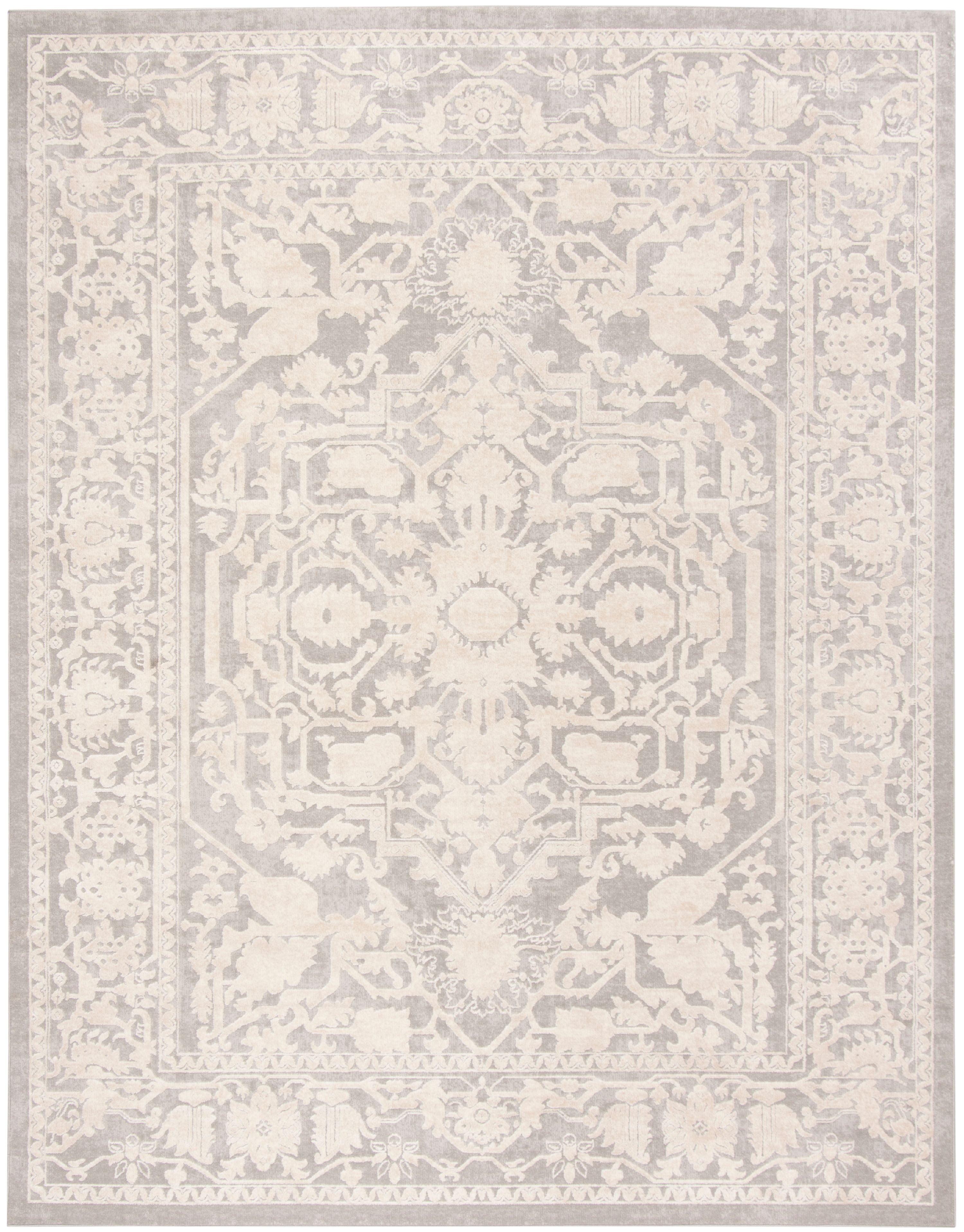 Reflection RFT665 Power Loomed Indoor Area Rug - Light Grey/Cream - 4'x6' - Safavieh.