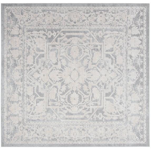 Reflection RFT665 Power Loomed Indoor Area Rug - 5'x5' - Light Grey/Cream - Safavieh