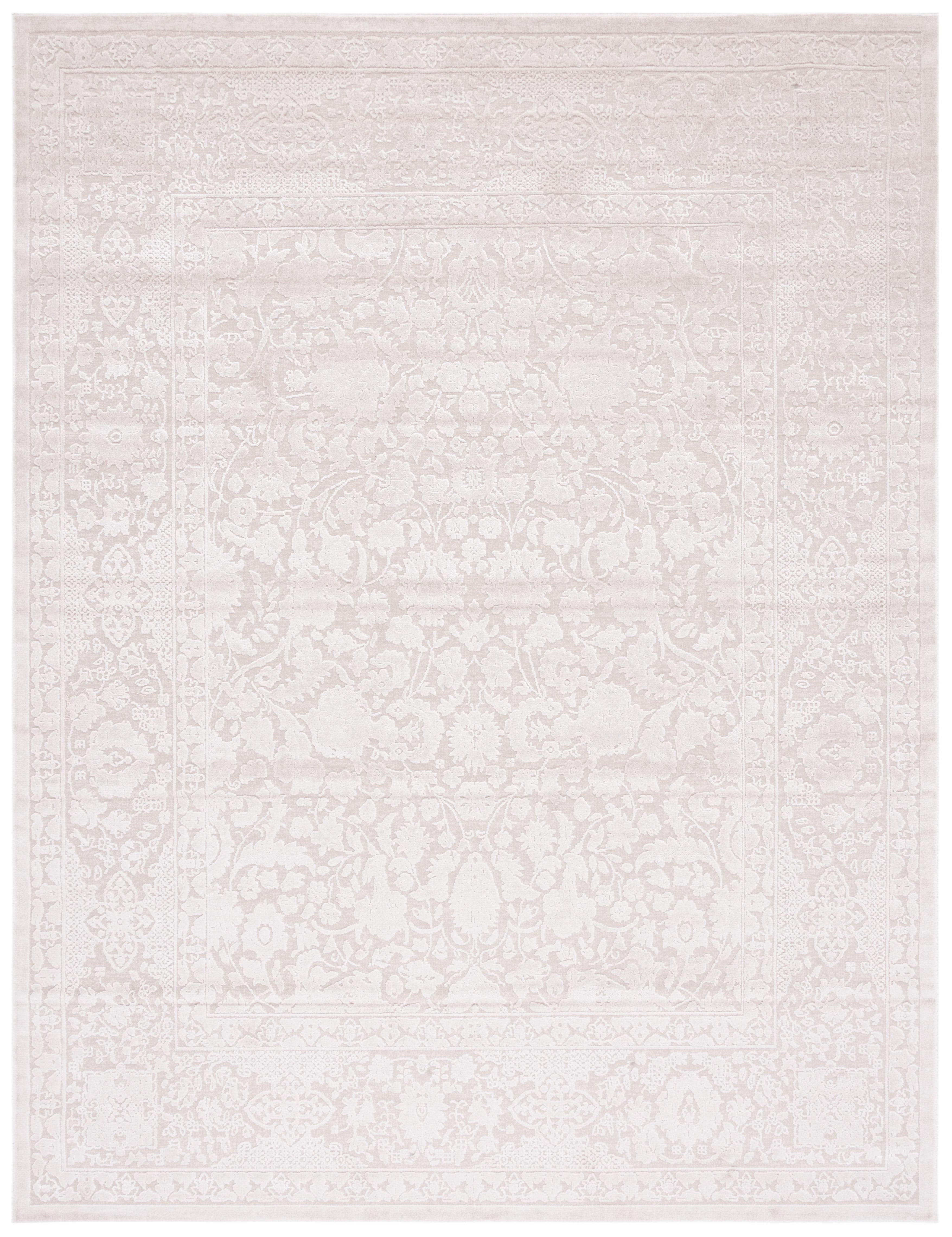 SAFAVIEH Reflection Dermot Traditional Area Rug, Cream/Ivory, 9' x 12'