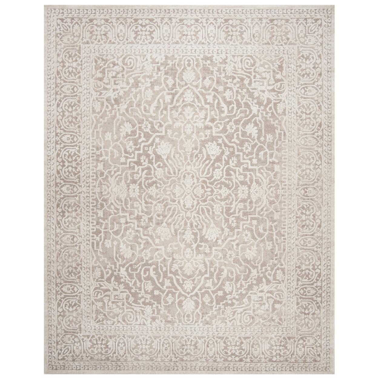 Reflection RFT670 Power Loomed Indoor Area Rug - 8'x8' - Beige/Cream - Safavieh
