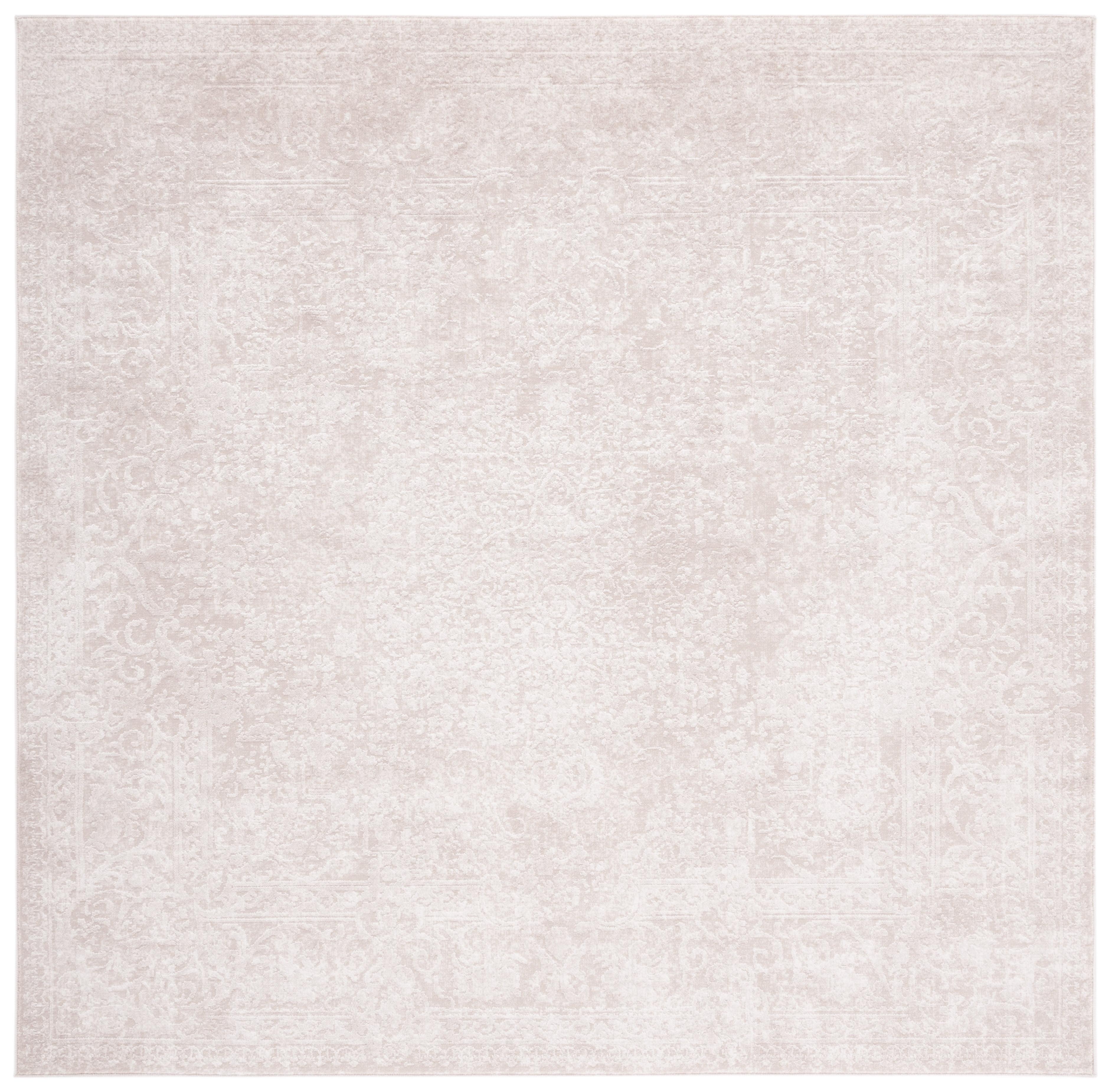 Reflection RFT664 Power Loomed Area Rug - Creme/Ivory - 6'7"x6'7" - Safavieh.