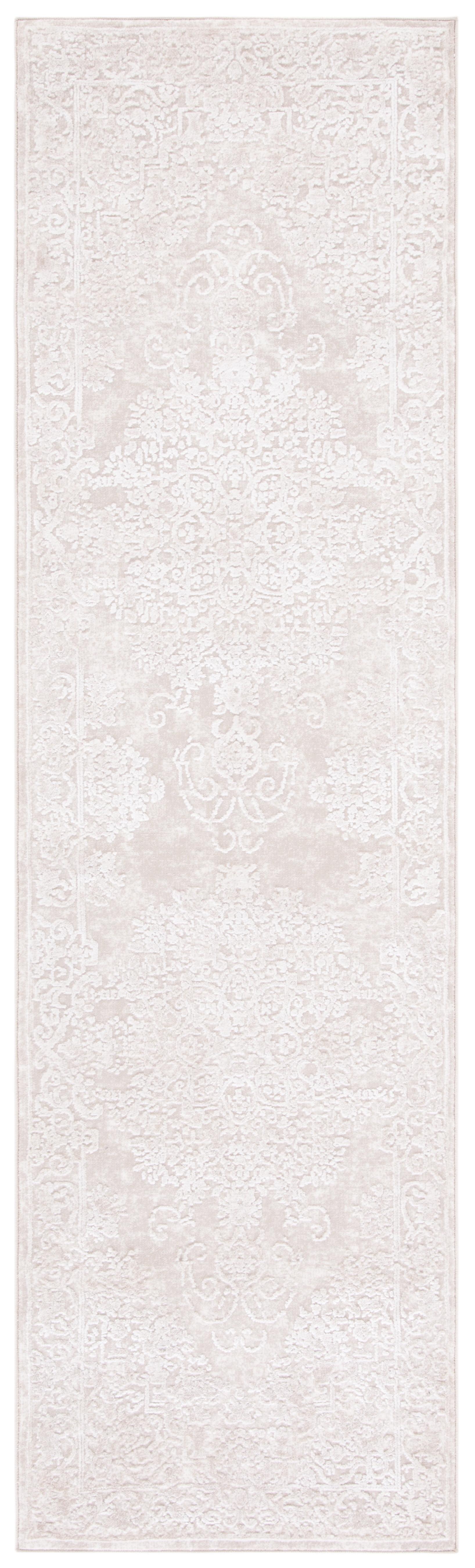 Reflection RFT664 Power Loomed Indoor Runner Rug - 2'3"x6' - Creme/Ivory - Safavieh