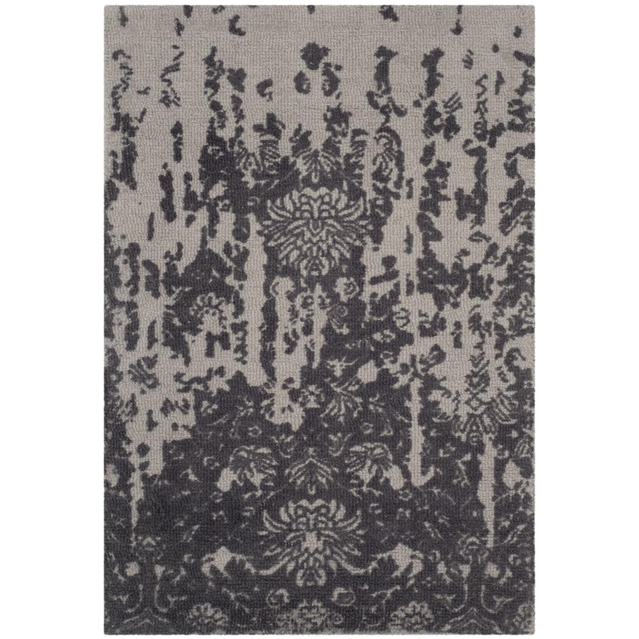 Restoration Vintage RVT104 Hand Tufted Indoor Accent Rug - 2'x3' - Silver/Grey - Safavieh