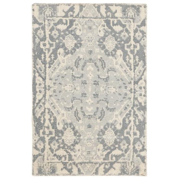 Restoration Vintage RVT532 Hand Tufted Accent Rug - Charcoal/Ivory - 2'x3' - Safavieh.