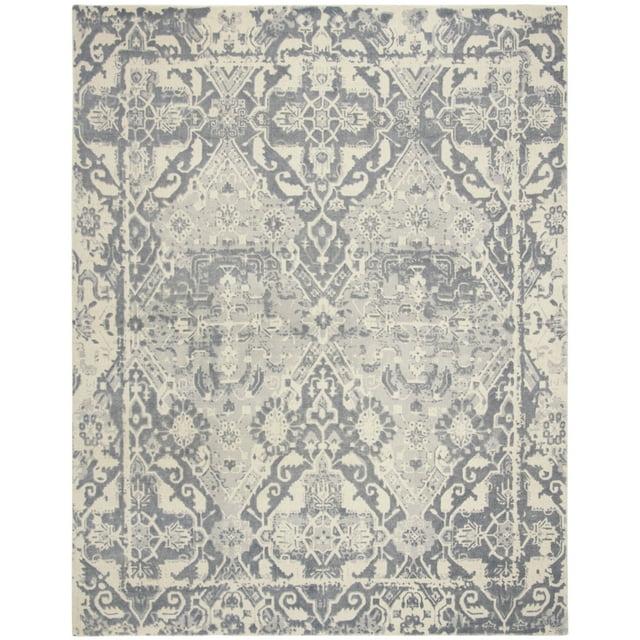 Restoration Vintage RVT532 Hand Tufted Indoor Area Rug - 6'x6' - Charcoal/Ivory - Safavieh