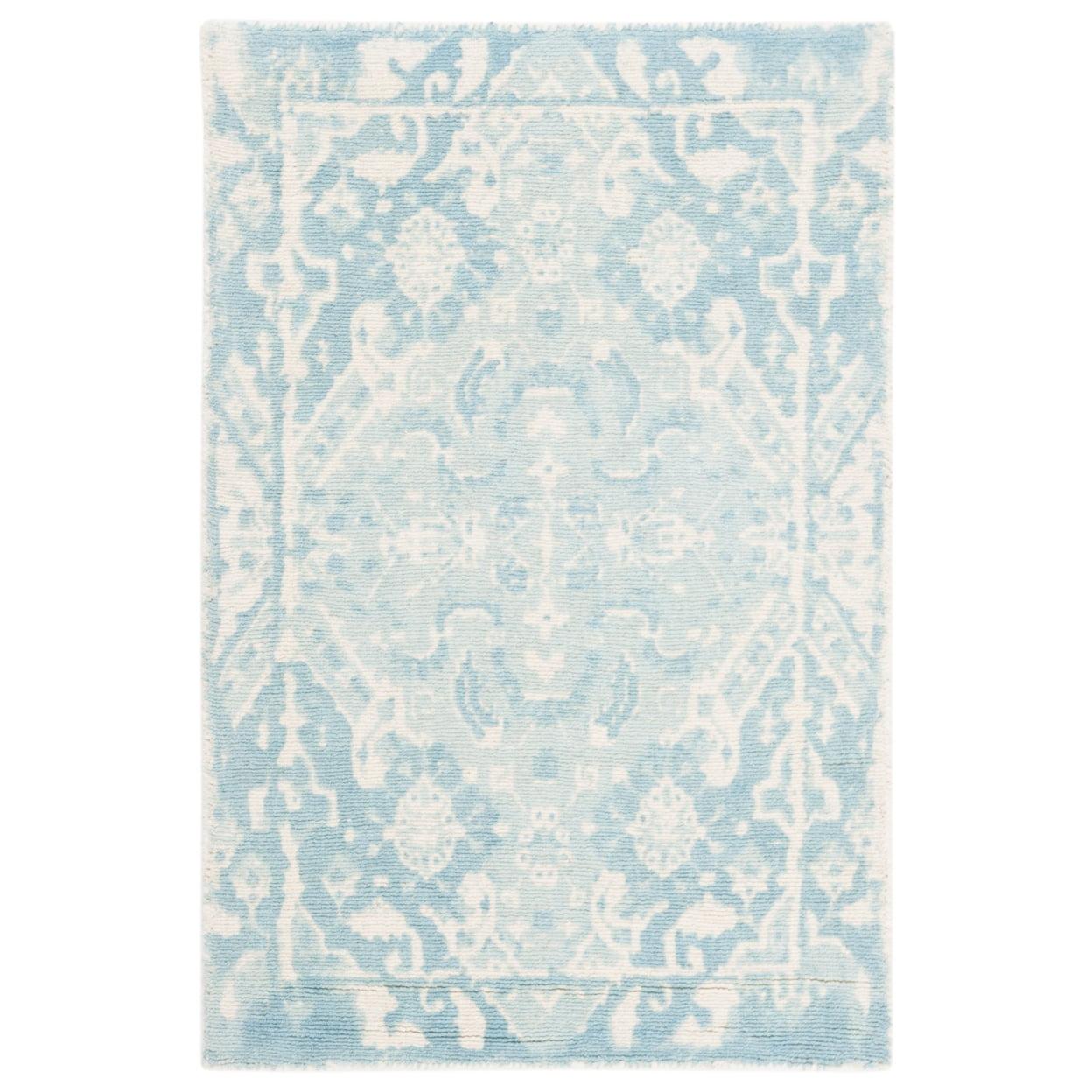 Restoration Vintage Hand Tufted Wool Oriental Rug