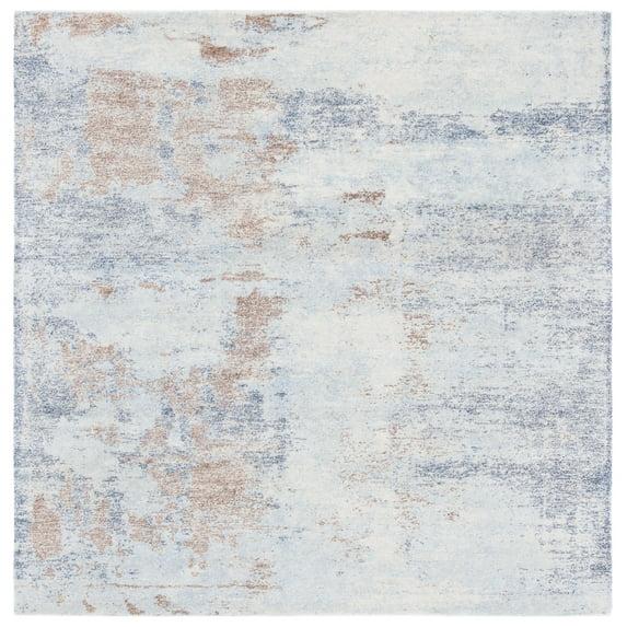 Restoration Vintage RVT113 Hand Tufted Area Rug - Blue/Brown - 6'x6' - Safavieh.