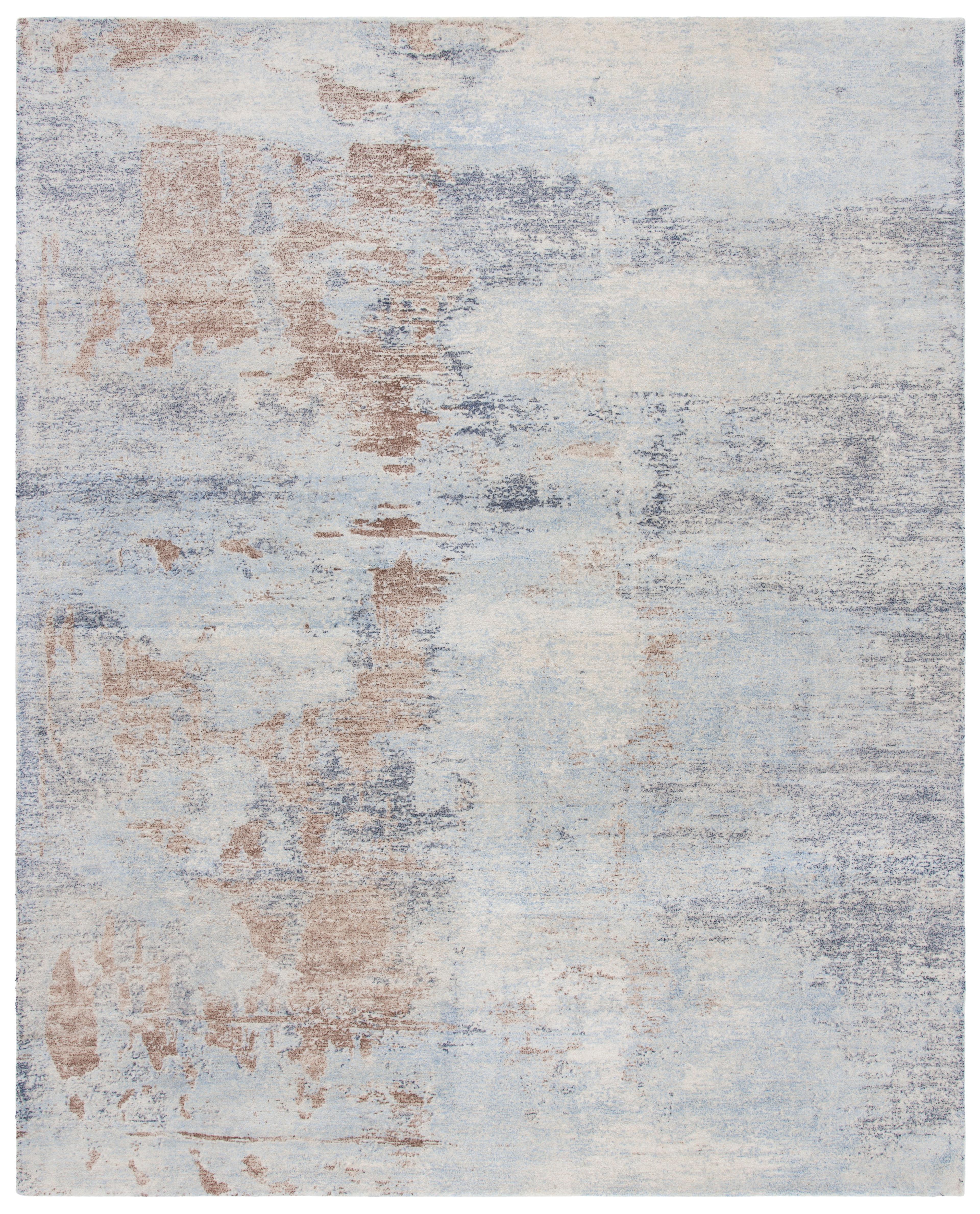 Restoration Vintage RVT113 Hand Tufted Area Rug - Blue/Brown - 8'x10' - Safavieh.