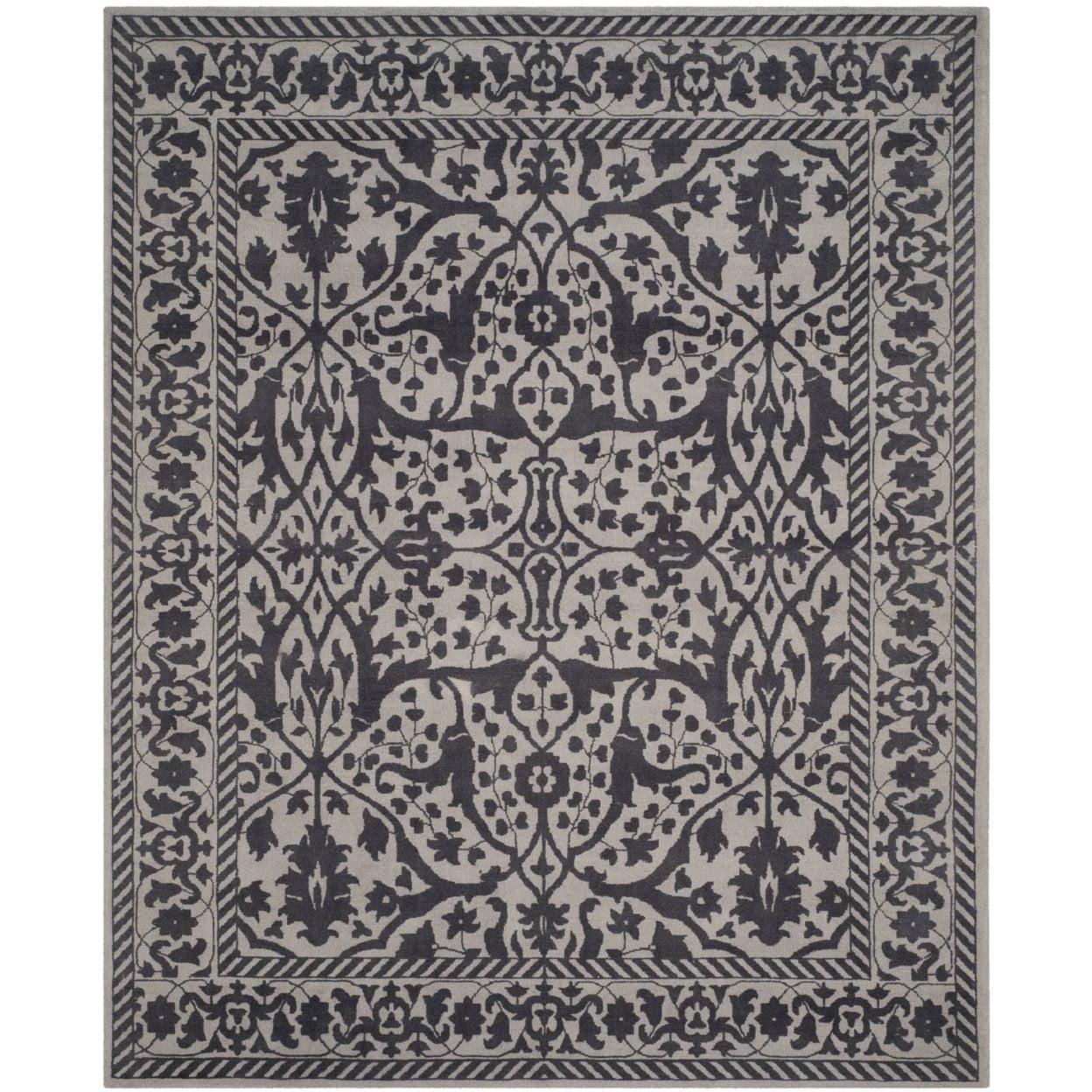 Restoration Vintage RVT102 Hand Tufted Indoor Accent Rug - Silver/Grey - 2'x3' - Safavieh.
