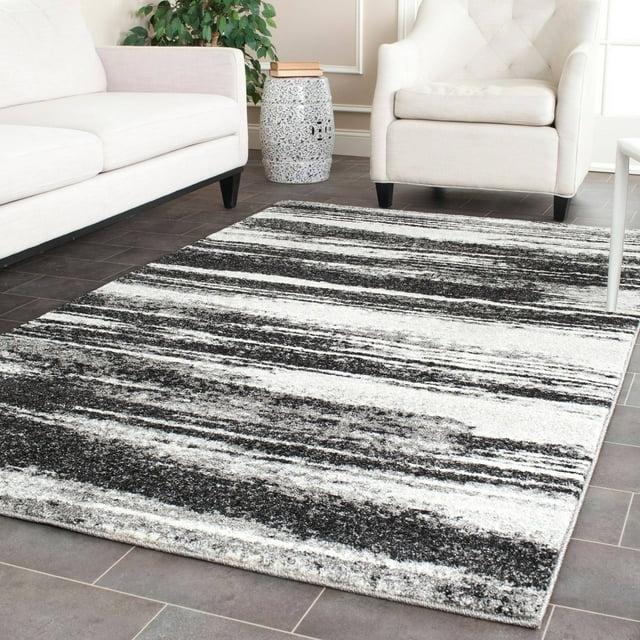 SAFAVIEH Retro Chantel Abstract Area Rug, Dark Grey/Light Grey, 10' x 14'