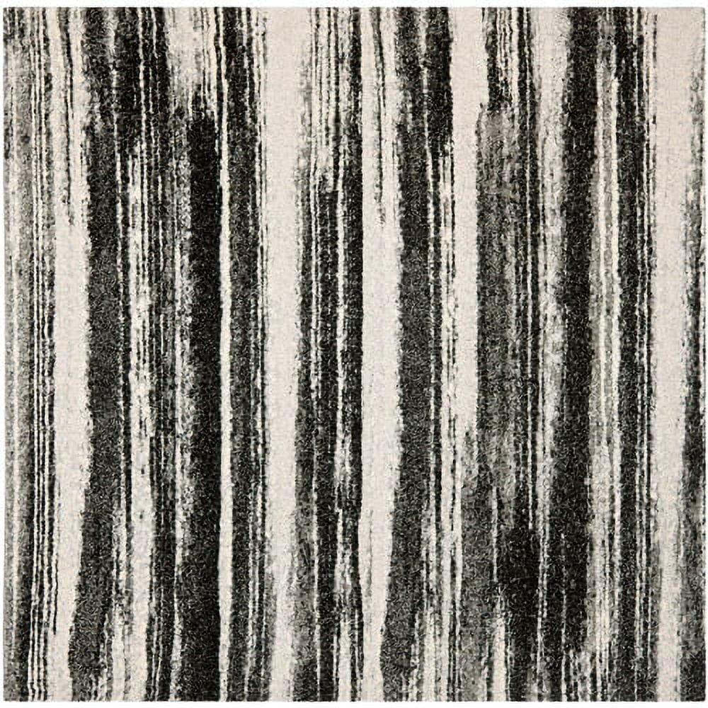 Retro RET2693 Power Loomed Indoor Area Rug - Dark Grey/Light Grey - 8'x8' - Safavieh.