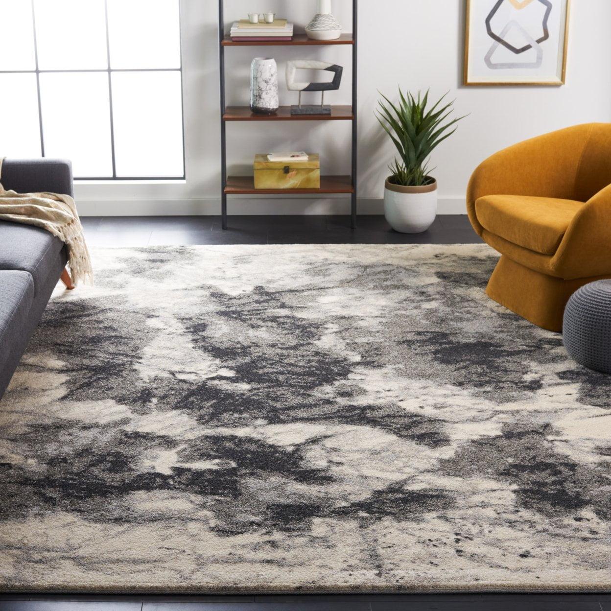 Retro RET2141 Power Loomed Indoor Accent Rug - Cream/Grey - 2'6"x4' - Safavieh.