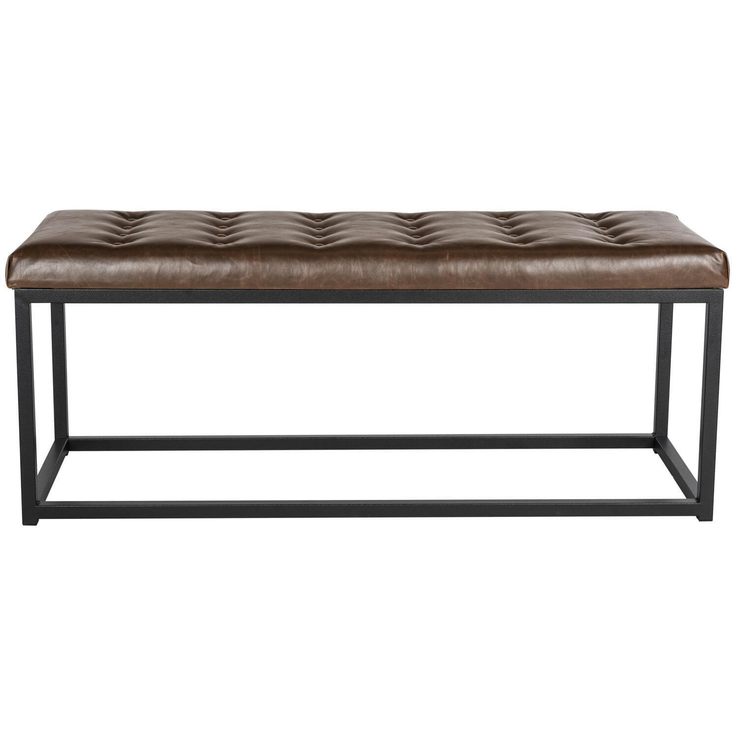 Reynolds Bench - Brown/Black - Safavieh