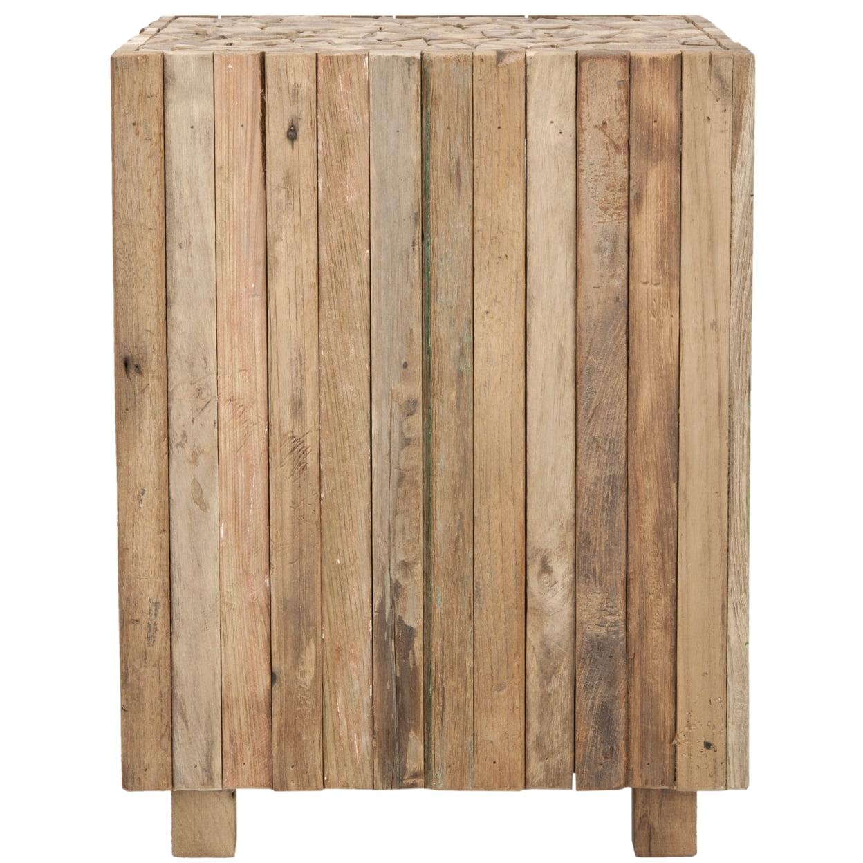 Richmond Medium Oak Square Teak End Table