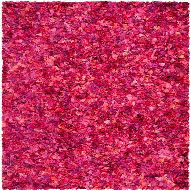 Rio Shag SG951 Hand Woven Indoor Accent Rug - Fuchsia/Multi - 3'x5' - Safavieh