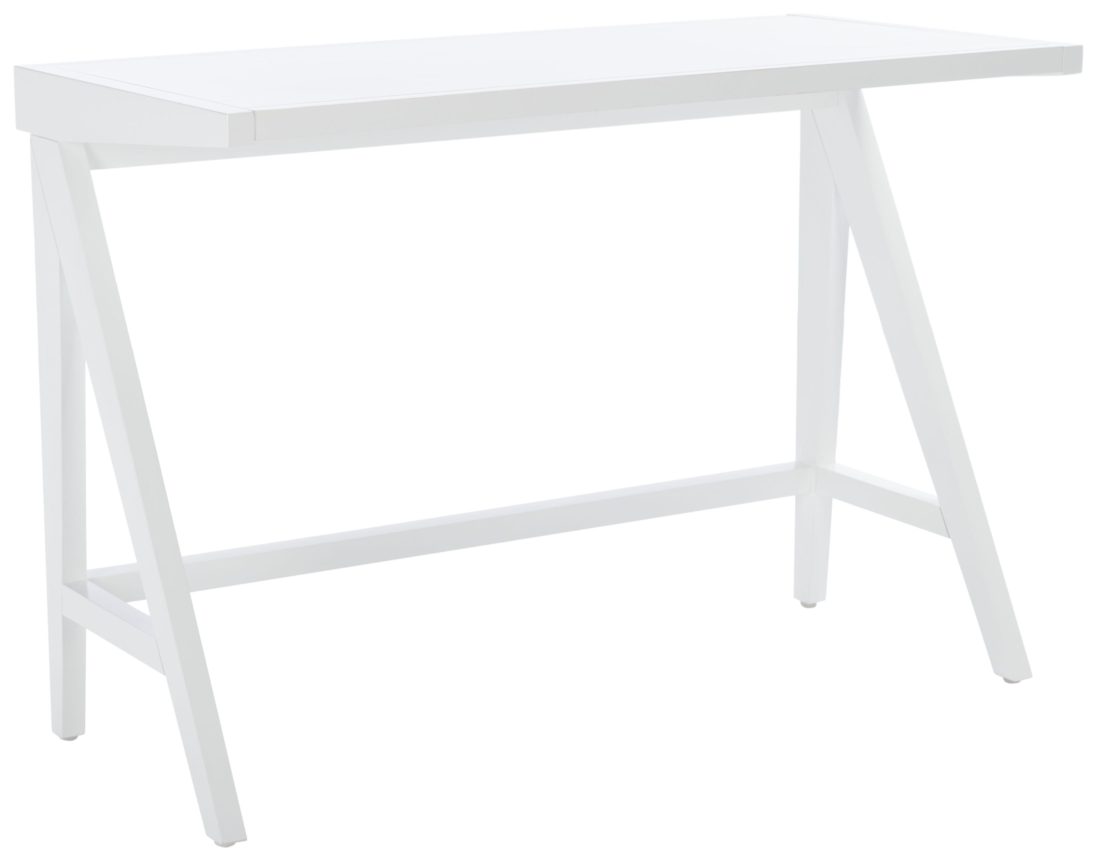 SAFAVIEH Ripley Solid Classic Modern Glam Writing Desk, White