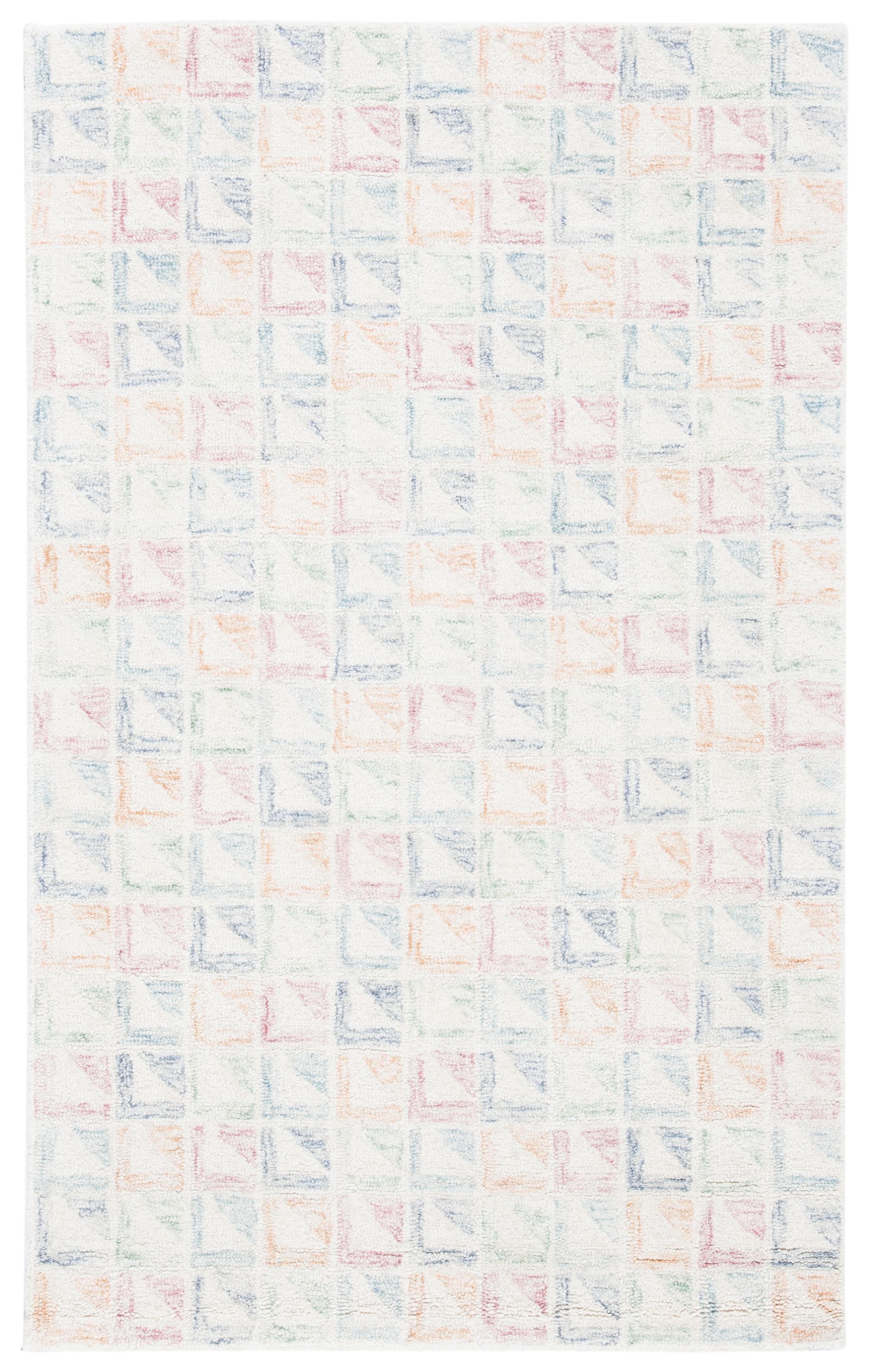 Rodeo Drive RD102 Hand Tufted Area Rug - Ivory/Blue - 4'x6' - Safavieh.