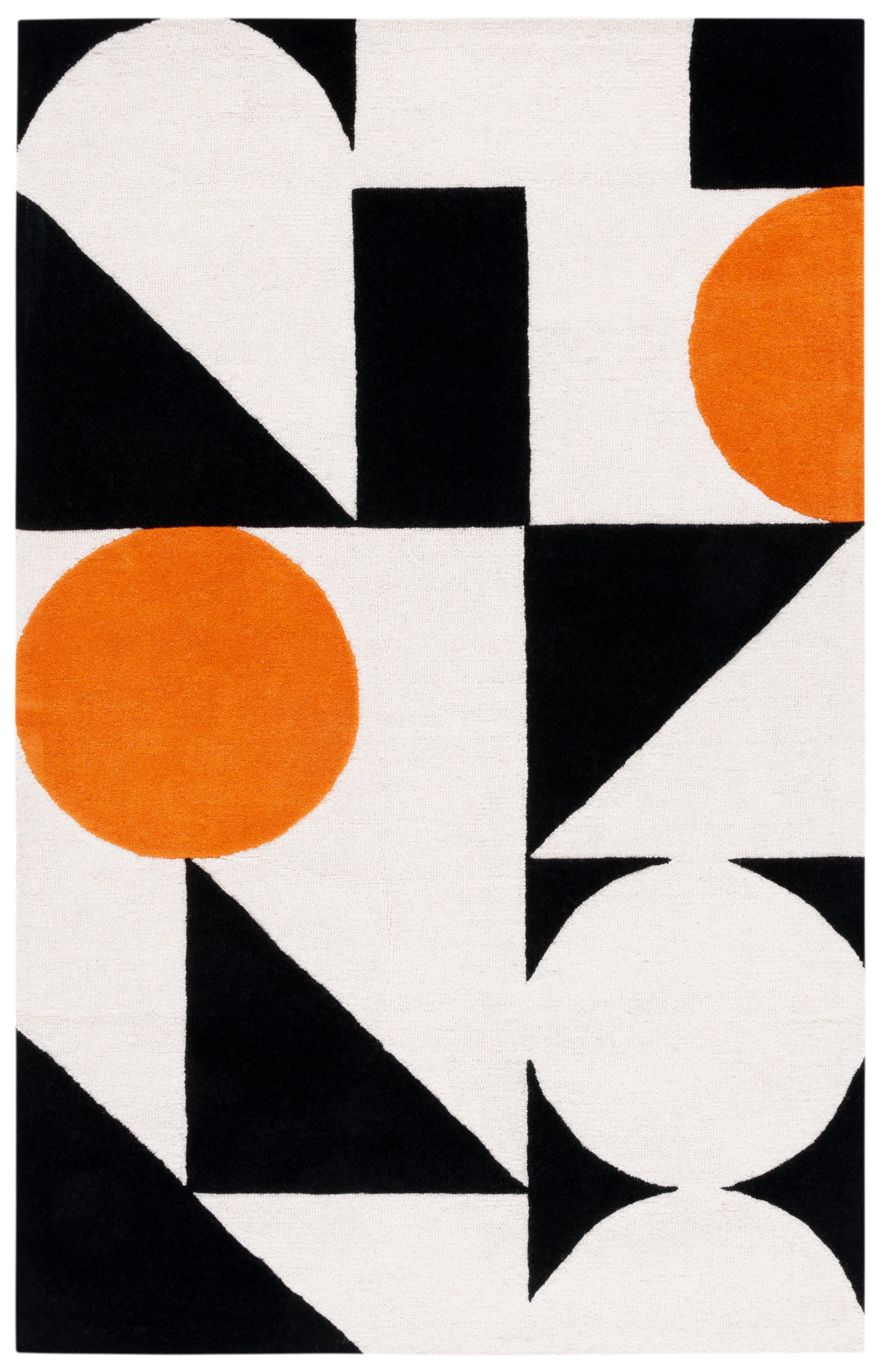 Rodeo Drive RD857 Hand Tufted Accent Rug - Rust/Black - 2'x3' - Safavieh.