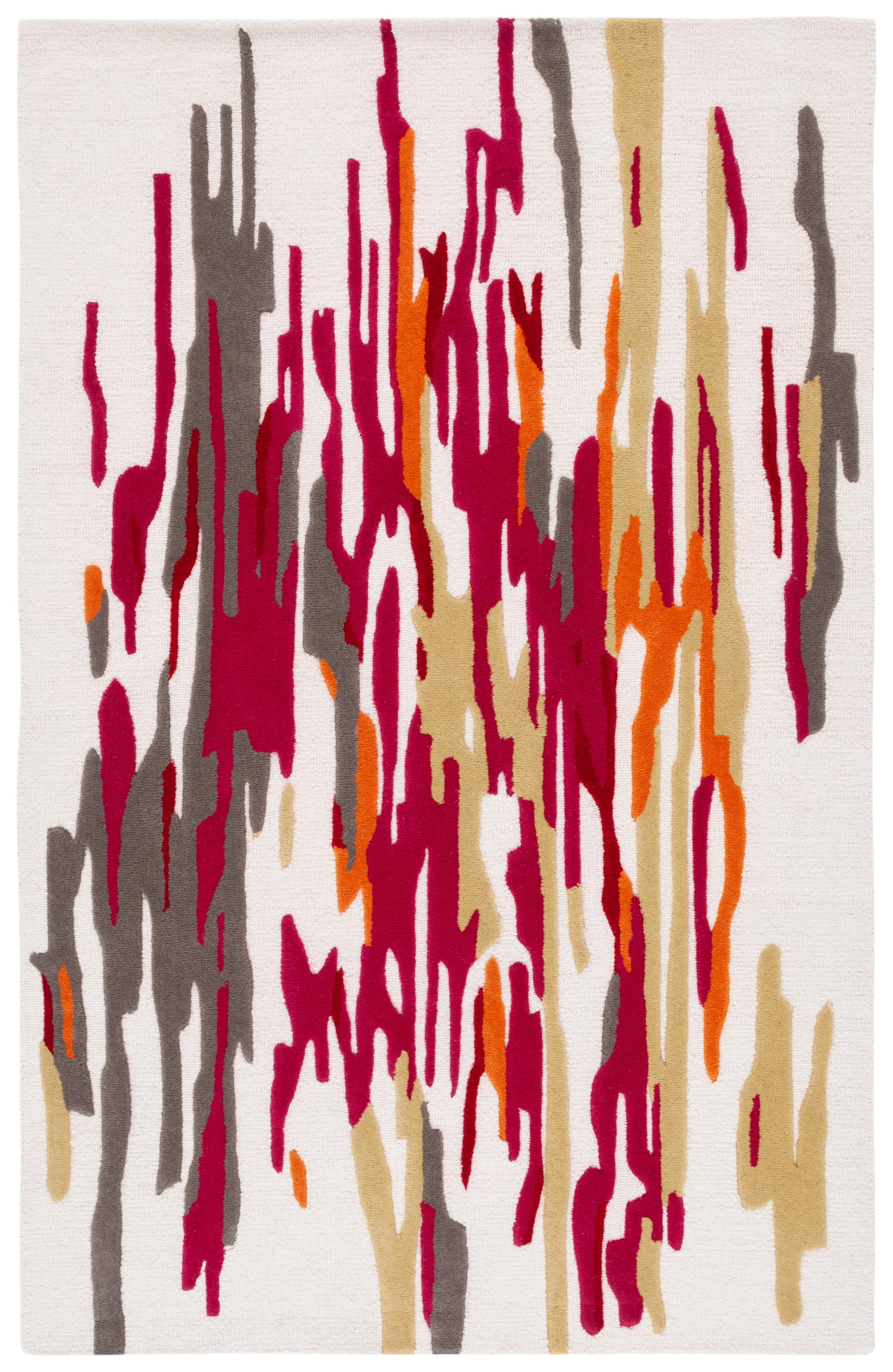 Rodeo Drive RD858 Hand Tufted Area Rug - Ivory/Red - 8'x10' - Safavieh.