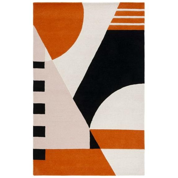 Rodeo Drive RD863 Hand Tufted Indoor Area Rug - 8'x10' - Ivory/Rust - Safavieh