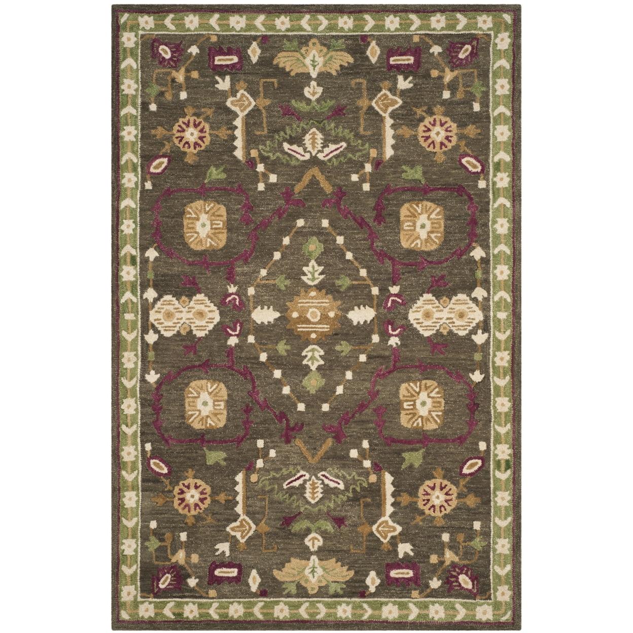 Roslyn ROS535 Hand Tufted Area Rug - Sage/Ivory - 6'x9' - Safavieh.