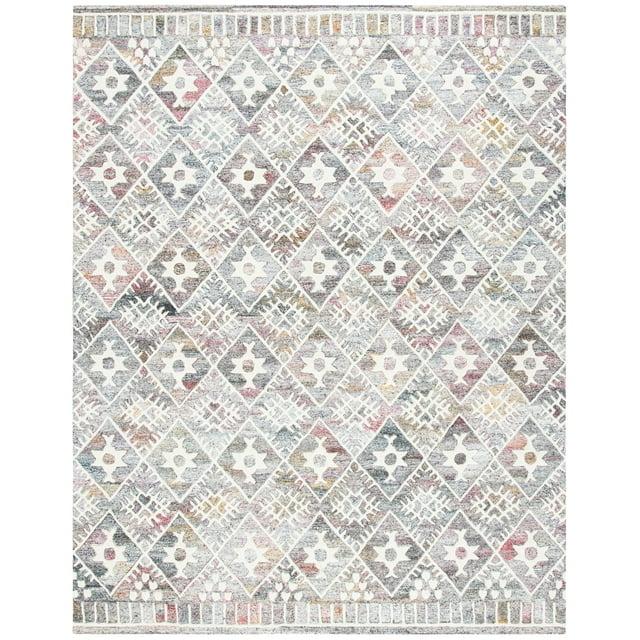 SAFAVIEH Roslyn Desi Geometric Area Rug, Red/Ivory, 9' x 12'