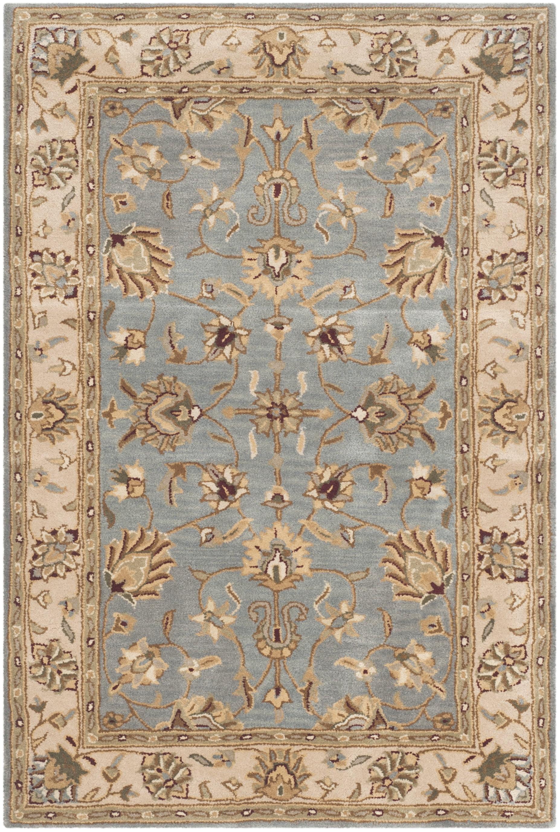 Royalty ROY343 Hand Tufted Accent Rug - Blue/Beige - 2'x3' - Safavieh.